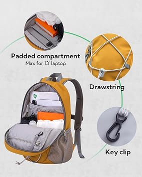 Waterfly Small Hiking Backpack 12L: Mini Lightweight Sport Rucksack