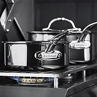 Vista 9 de Hestan - Colección NanoBond - Sartén de titanio de acero inoxidable, compatible con placa de inducción, 3 cuartos de galón