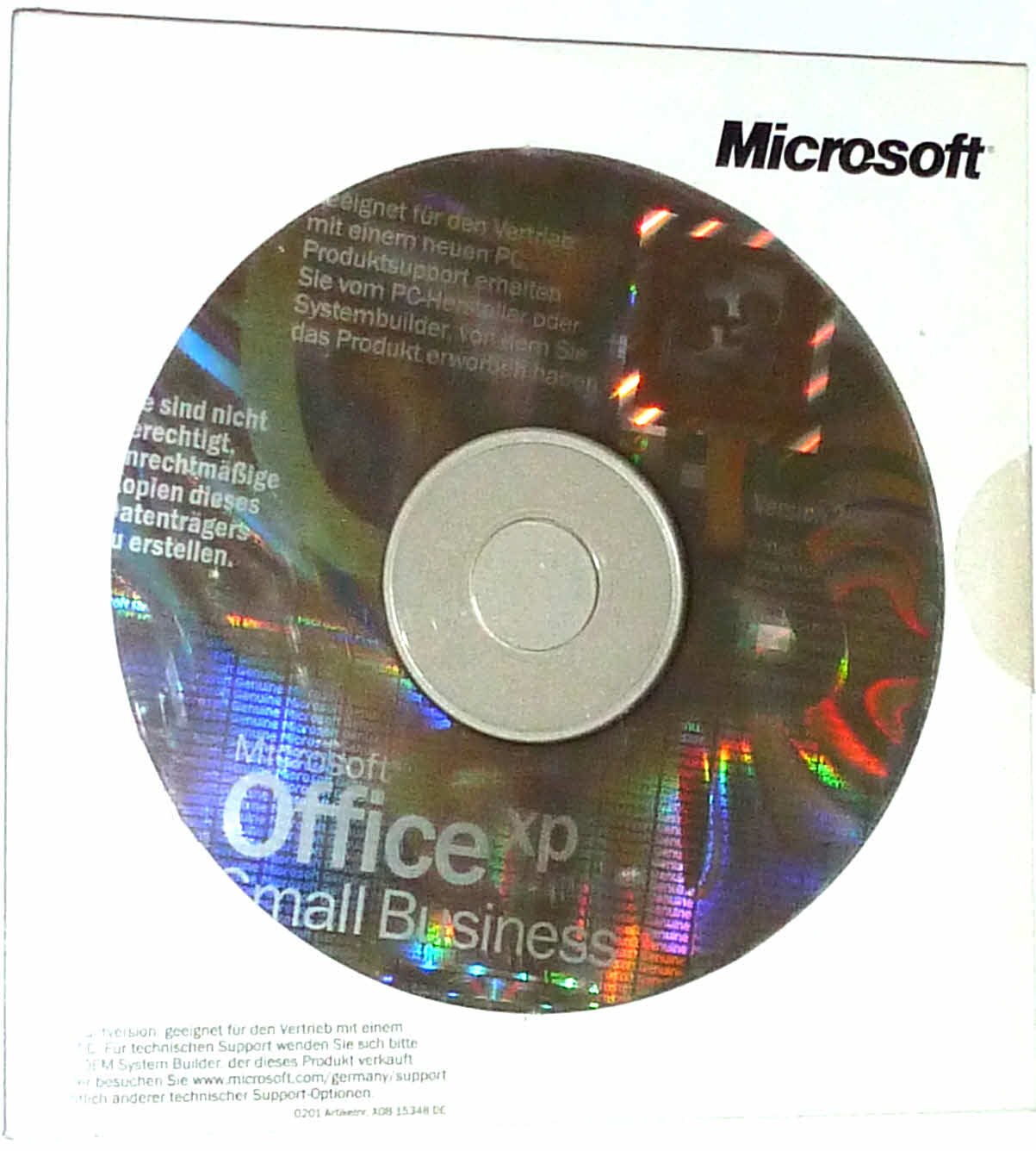Microsoft Office Small Business XP CD W32 Incluye Word Excel Outlook
