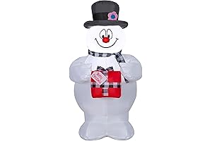 Gemmy Airblown Inflatable Frosty The Snowman With Scarf 3.5 Ft