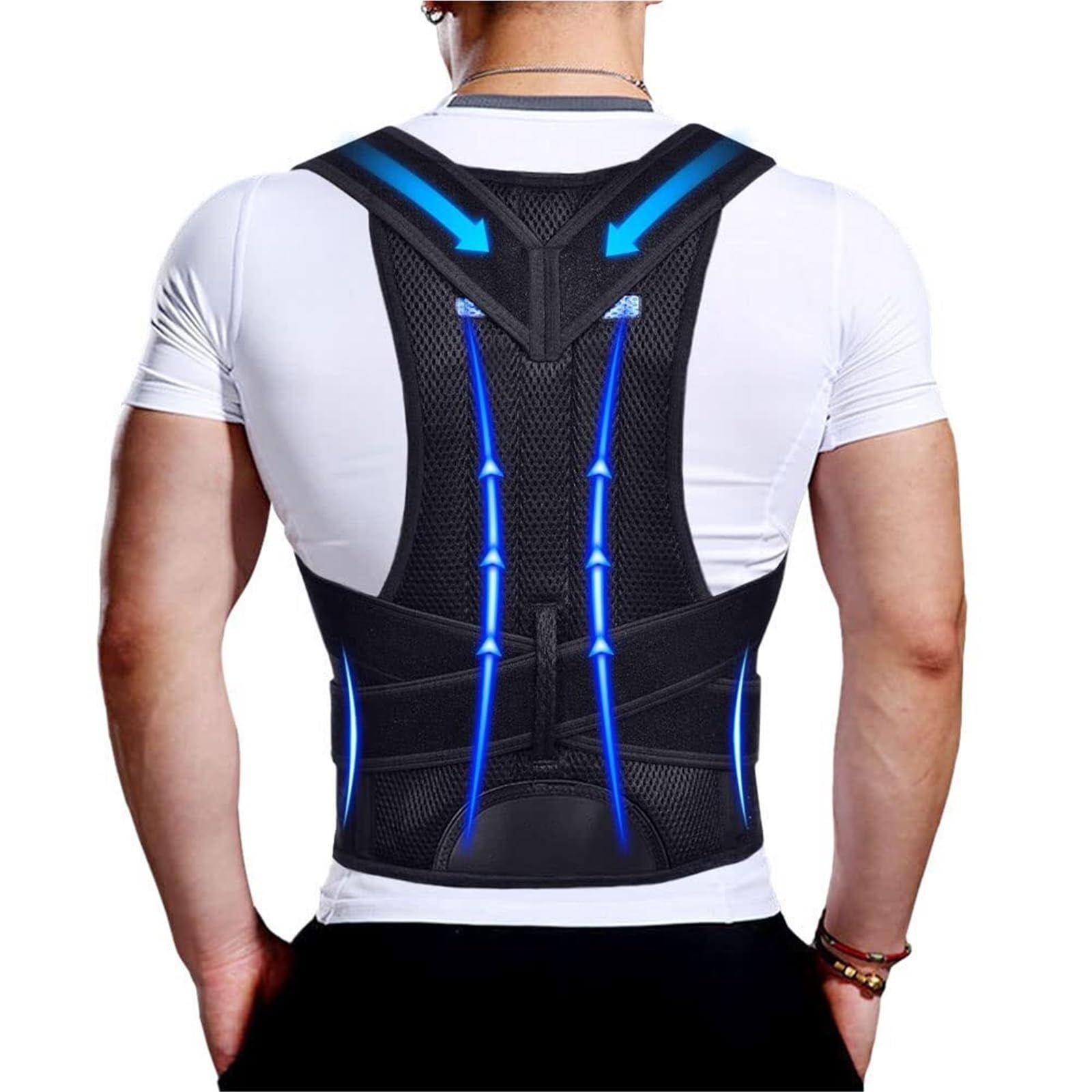 CMBSSTFC Supporto per la Schiena Correzione Unisex Supporto per la Schiena Supporto per la Schiena Completo Cintura Sportiva di Supporto per Cintura in Vita
