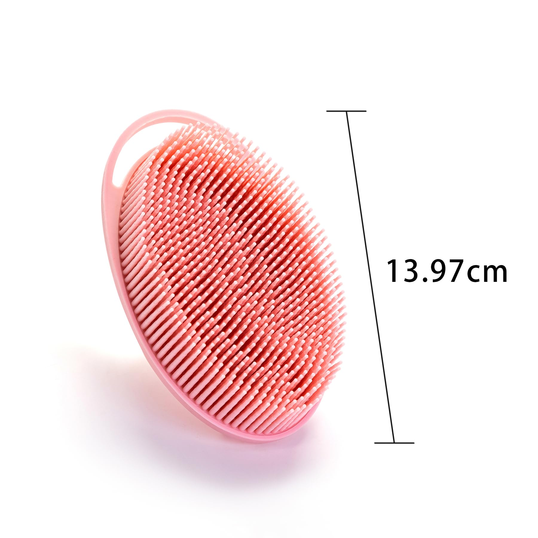 Cepillo sensorial premium para niños o autismo,Depurador corporal de silicona suave,Cepillos de terapia para sala sensorial,Cepillo de baño para ducha para mascotas (3 piezas (colgable-ovalado))