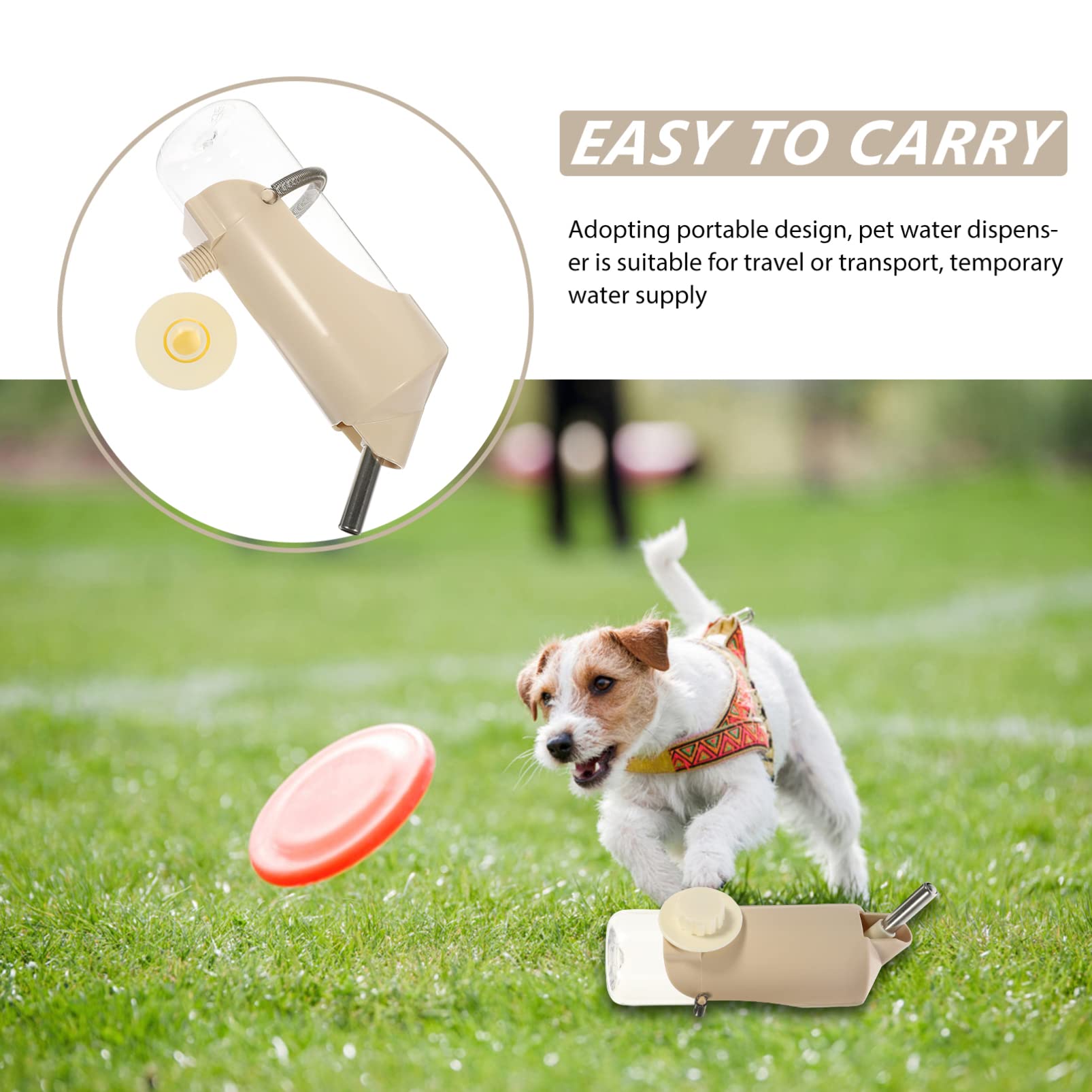 Housoutil 2pezzi Dispenser Automatico Per Criceti e Conigli Borraccia Per Animali Domestici Design Portatile e Antigoccia Facile Da Pulire e Ricaricare Adatta Per Gabbie Di Piccole