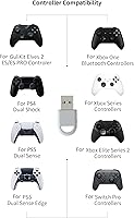 Vista 4 de GuliKit Hyperlink 2 Adaptador inalámbrico rápido para Xbox One/Xbox Series X S/Elite 2/PS5 Dual Sense/Edge/PS4/Switch Pro Controller-Play en PC