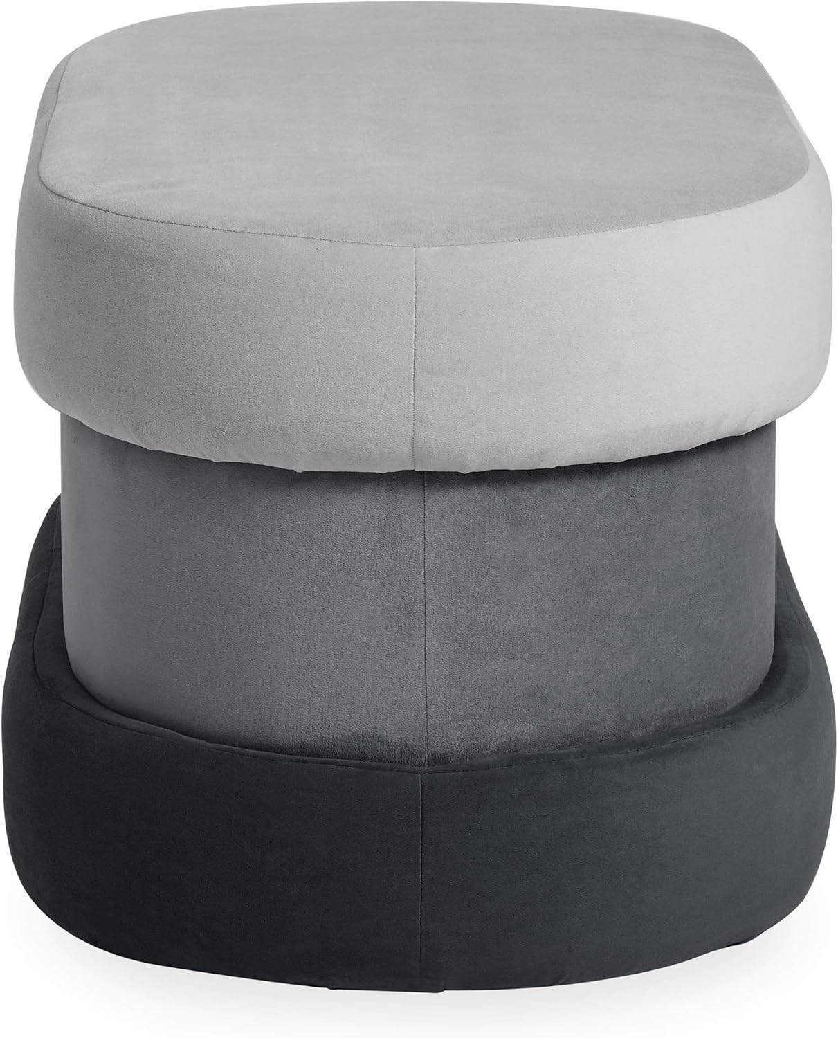 Now House by Jonathan Adler Chroma Upholstered Storage Bench, Shades of Grey