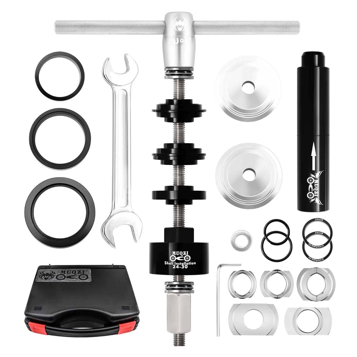 Kit De Parte Inferior De Bicicleta Para Instalar y Quitar El Soporte,Herramienta Profesional Para Rodamiento BB86/30/91/92,PF30,Kit De Mantenimiento De Precisión Para Entusiastas De La Bicicleta