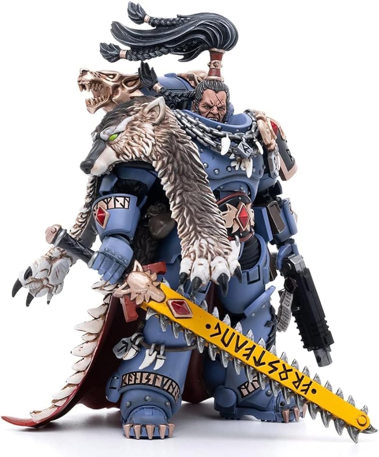 JOYTOY1/18 Warhammer 40,000 Action Figure Space Wolves Ragnar Blackmane Collection Model Birthday Gift