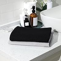 Vista 7 de Newwiee 2 toallas de baño para hombre, para ducha, sauna, de 59 x 24 pulgadas, de microfibra ajustable de punto gofre, de absorción rápida, toalla