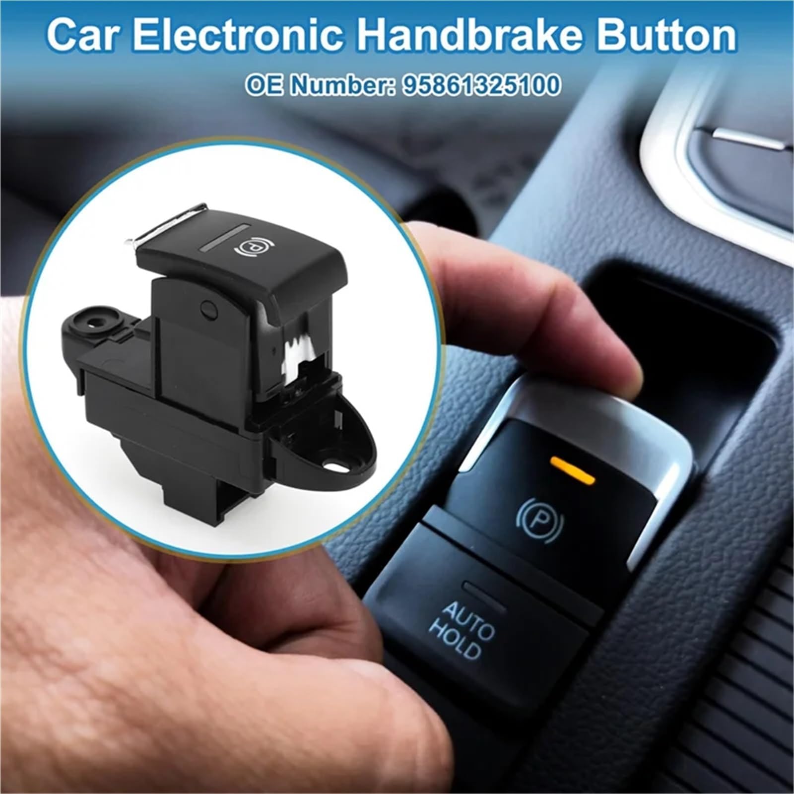 Przełącznik hamulca postojowego Przełącznik hamulca postojowego 95861325100 Elektroniczny przełącznik hamulca ręcznego pasujący do Porsche Cayenne 2011-2018 7P5927225 7P5919163