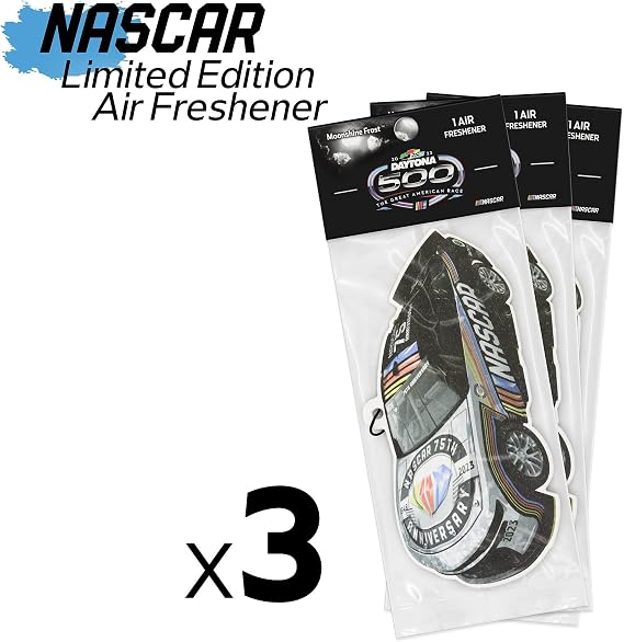 NASCAR - 75th Anniversary Limited Edition - Automotive Car Air Freshener - Moonshine Frost (Daytona 500/3-Pack)