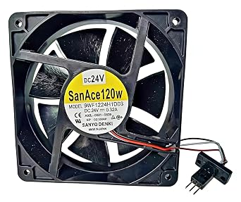 New 9WF1224H1D03 Fan A90L-0001-0509 DC24V 0.32A 12CM 12038 3-wire/3-pin Cooling FanCA, Ontario Warehouse Distribution