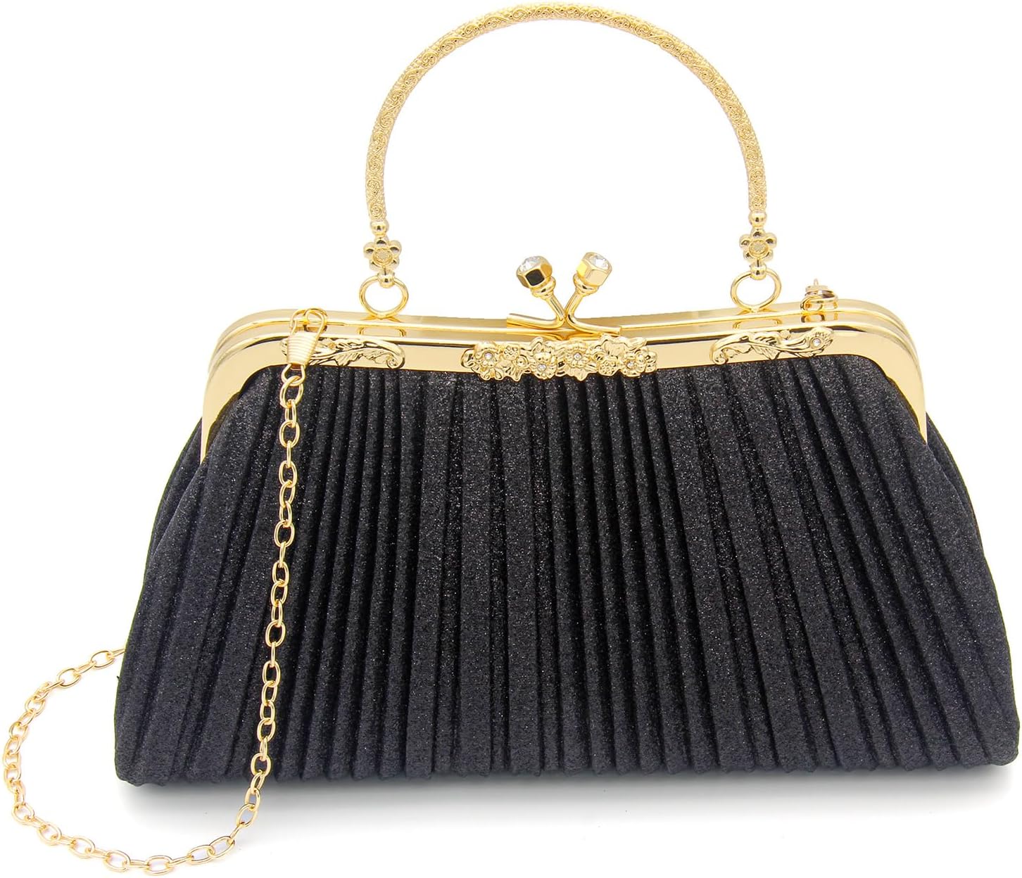 ZIMAIJIA Sparkly Sequin Evening Clutch Purse for Women - Crossbody Shoulder Bag for Wedding Party Prom Formal Events