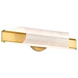 Vintage Brass LED Vanity Wall Light by Nuvo – view 2