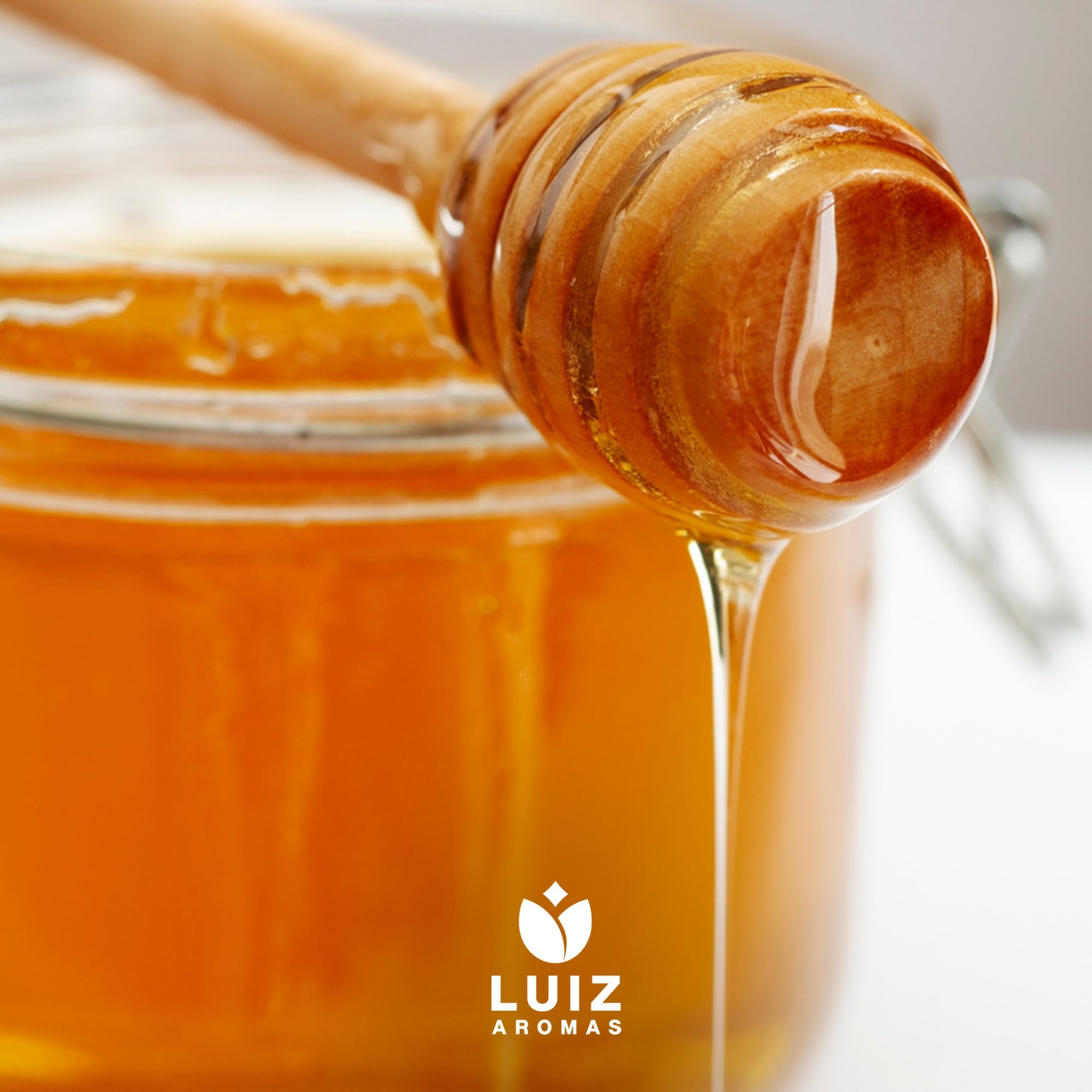 LUIZ AROMAS | Aroma Miel - Aroma Alimentario en Gotas para dulces de Hornear, Pasteles, Bizcochos y Tartas | Producto Vegano sin Calorías y sin Azucar | Producto 100% Italiano (50g)