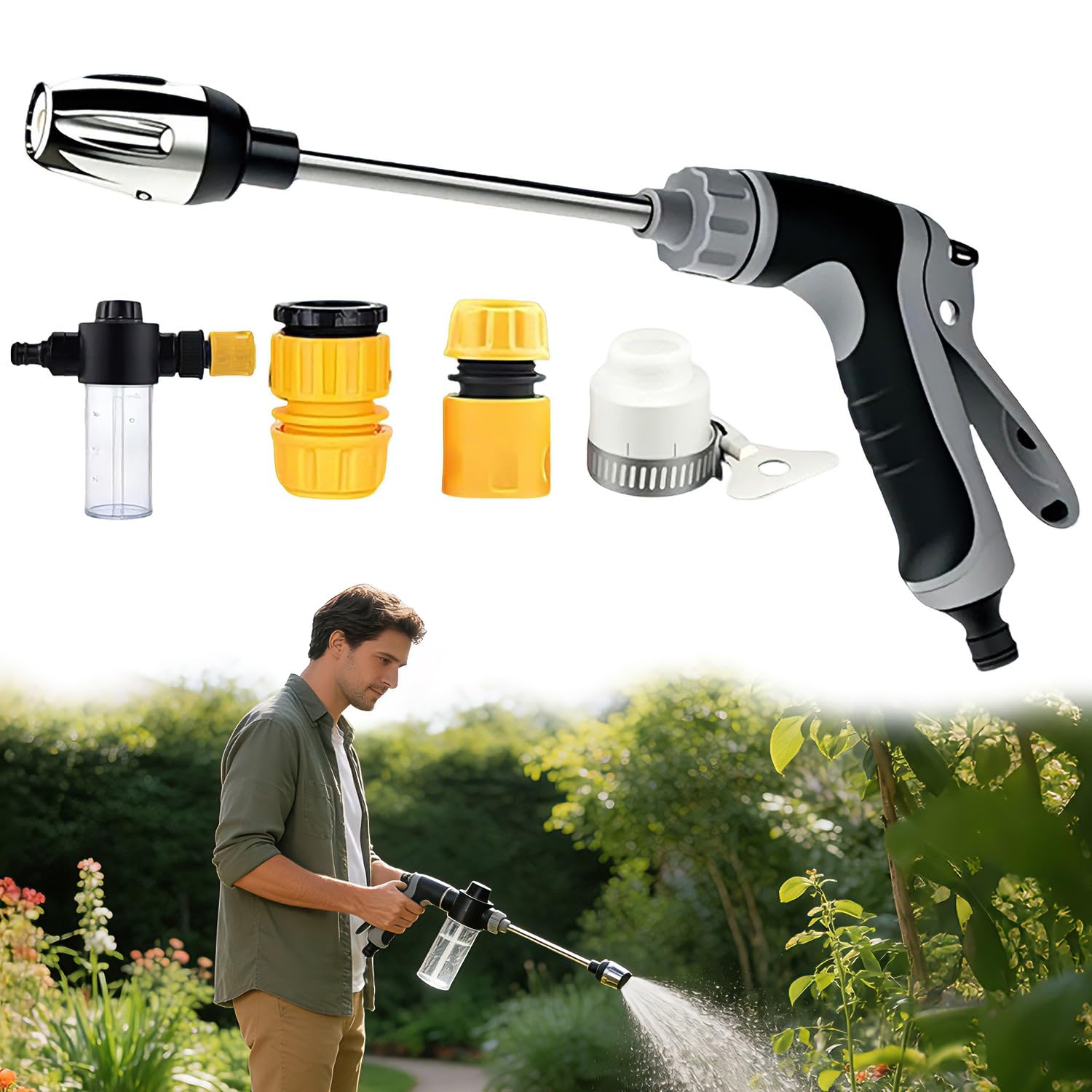 Pistolet nettoyeur haute pression à jet réglable Water Blitz