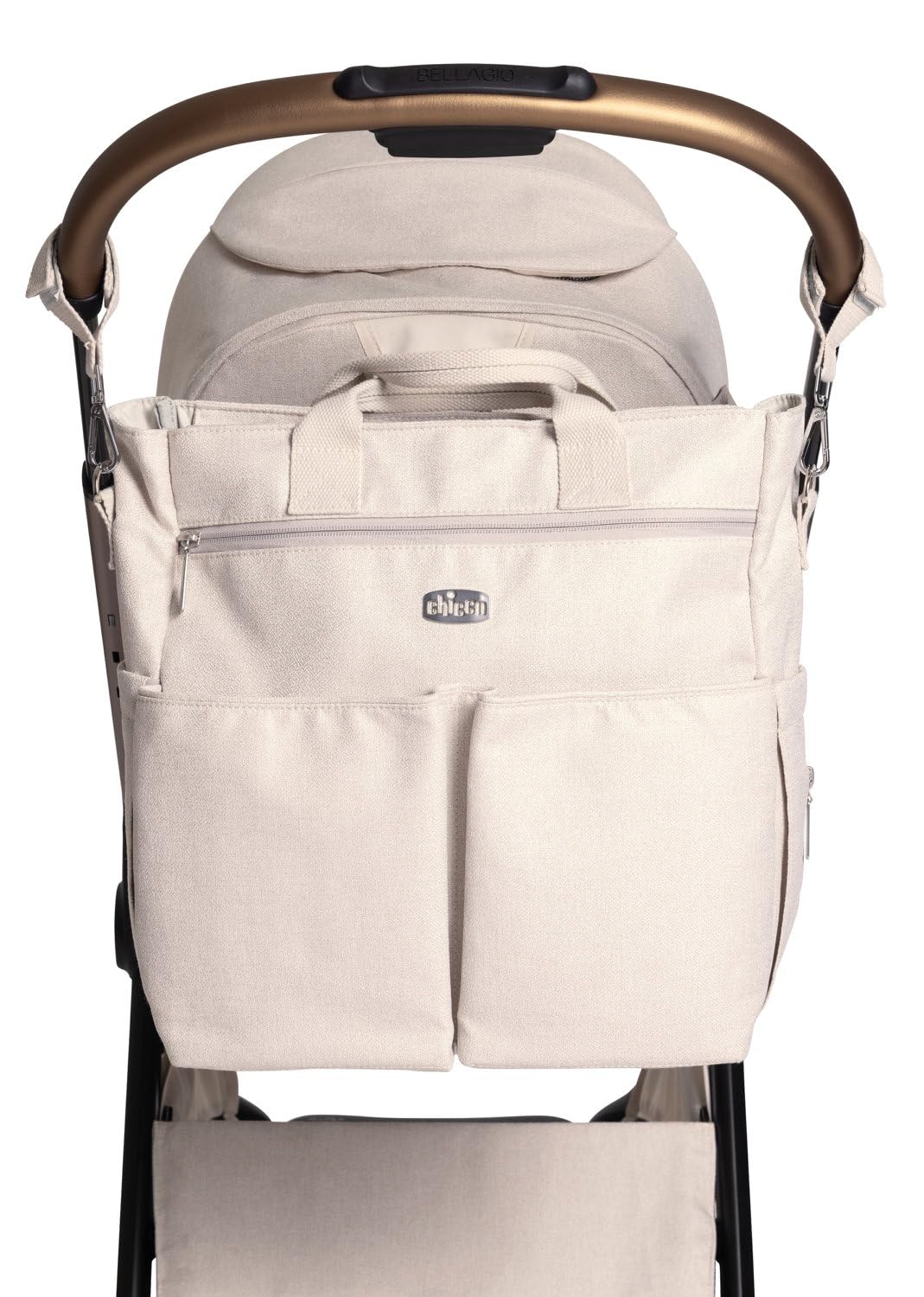 Chicco Borsa Genitori Leggera Funzionale Ampie Tasche Monocromatico
