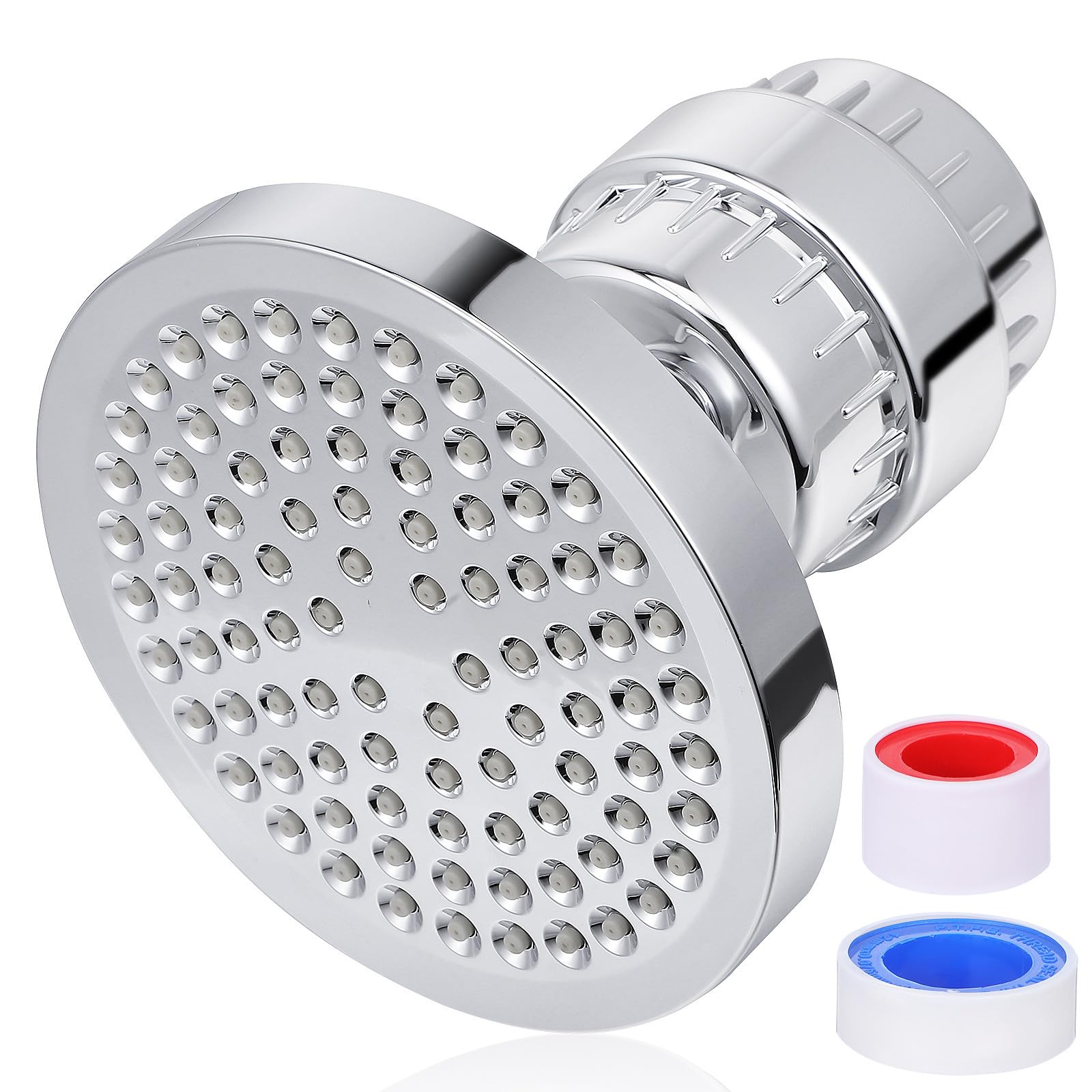Filtro de Ducha Antical Cabezal Ajustable y Sistema de Filtración Múltiple, Purificador de Agua para Ducha Rociador de Alta Presión y Recambio Compatible