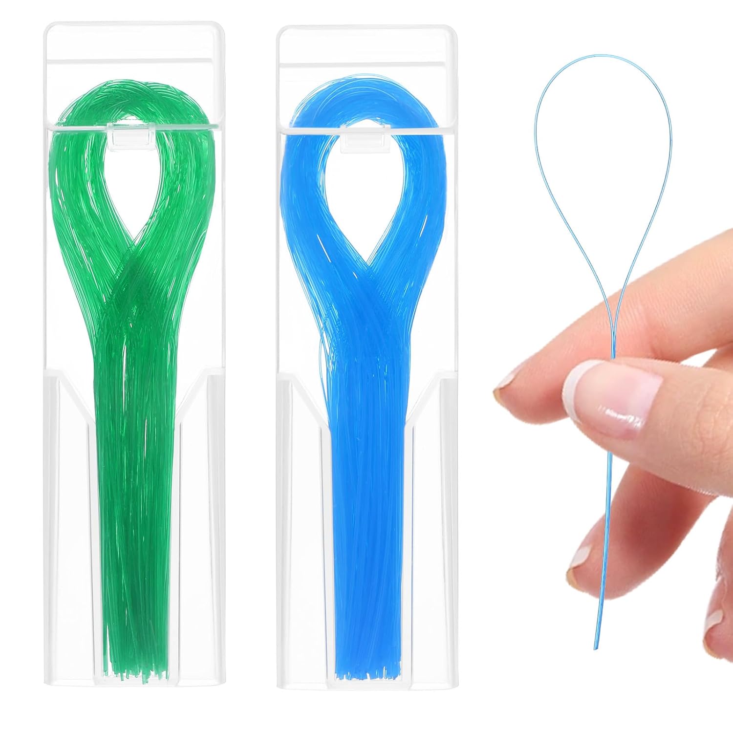 200 Count Floss Threader Floss for Braces Bridge Flossers for Adults Bridges Orthodontic Dental Flossers Threaders with Box