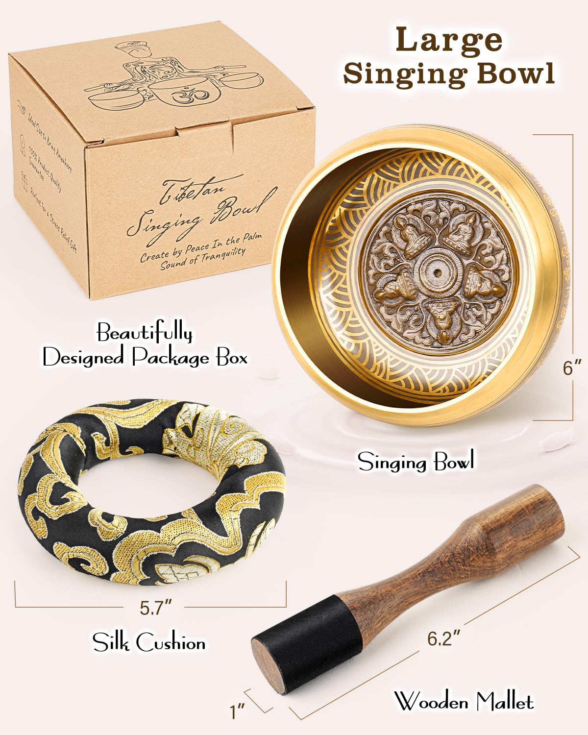 Large Tibetan Singing Bowls - Image 2