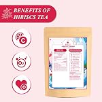 WT WEETEE Hibiscus Tea Sacs, fabriqués avec 100% Fleurs d'hibiscus pur, Thé naturel sans caféine, Tangy & Rafraîchissement, brassage chaud ou glacé