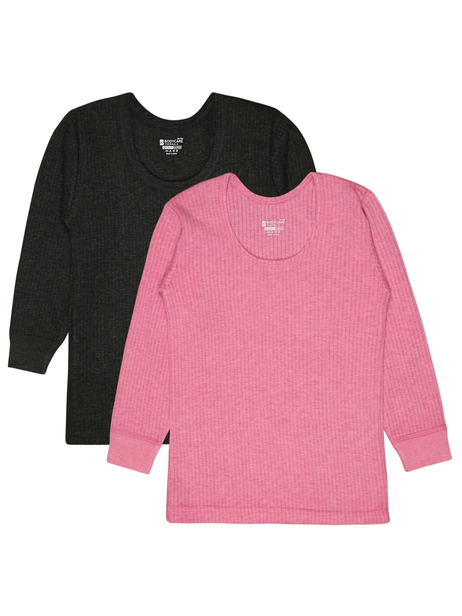 Unisex Slim Fit Thermal Tops Round Neck Full Sleeves Pack Of 2-image-27