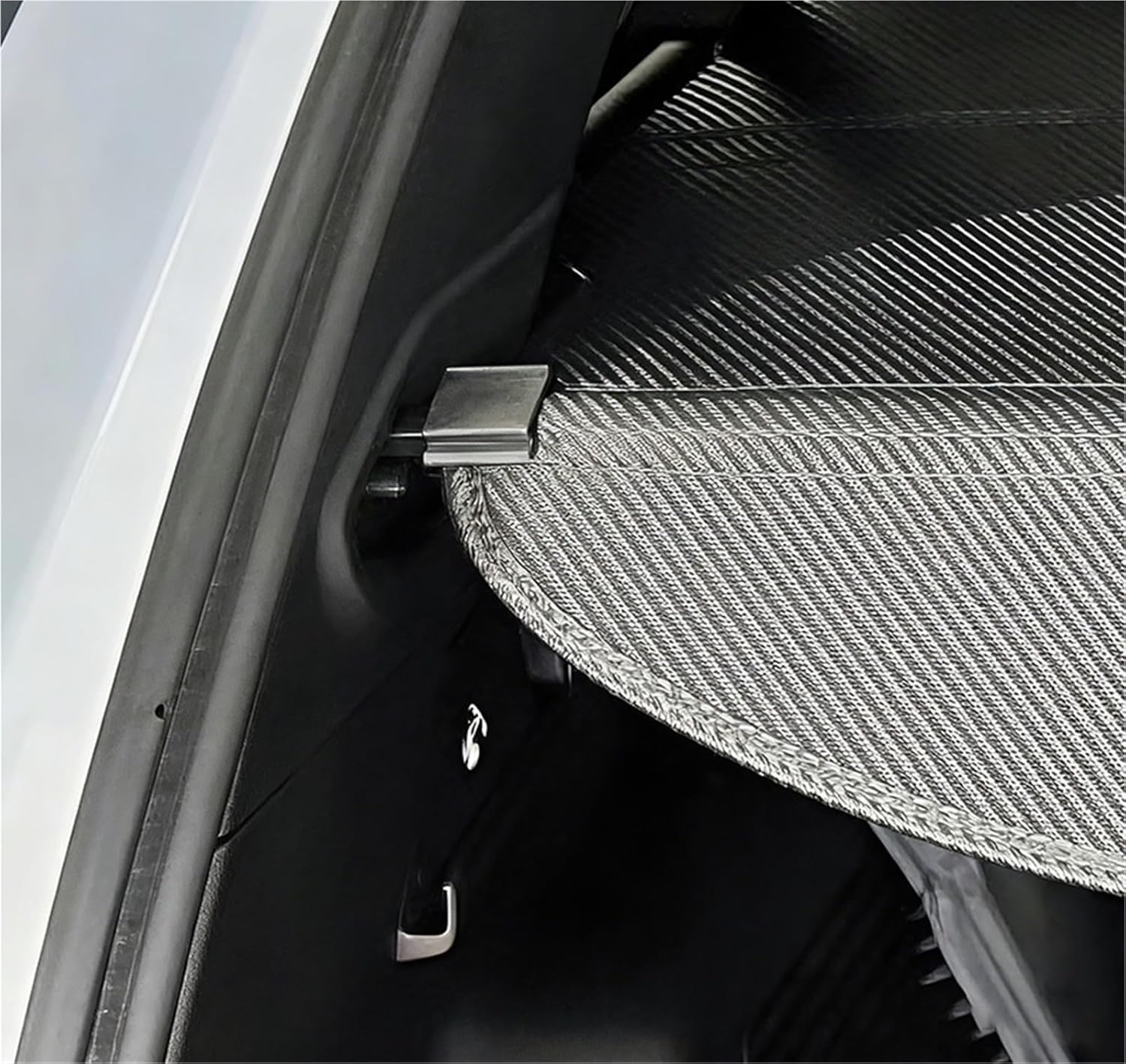 for Mitsubishi Outlander 2022-2026 Auto Trunk Curtain Organizer Cover Cargo Rear Rack Luggage Storage Shade Accessories(Canvas)