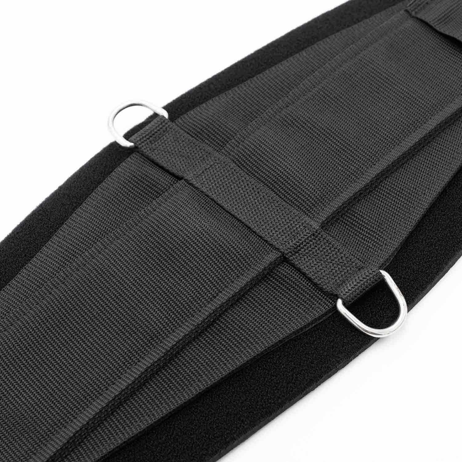 Jeffers Western Neoprene Roping Cinch for Horses, PVC Neoprene Horse Saddle Cinch, 4-Ply Nylon Web Top, Stainless Steel Hardware with Center Dee Rings, Western Horse Tack for Barrel Racing, 36"