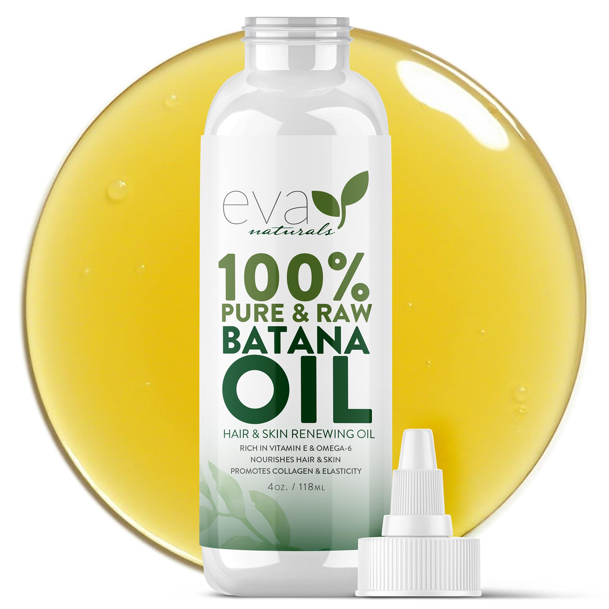 100% Pure & Raw Organic Batana Oil for Hair Growth from Honduras – Dr Sebi Unrefined Natural Scalp Treatment Oil & Mask for Men Women – Prevents Hair Loss, Enhances Thickness All Hair Types