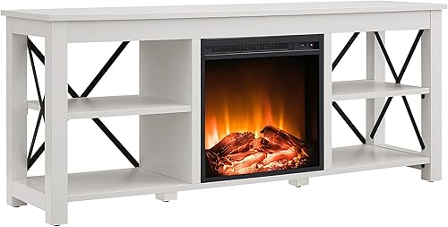 Miniatura 14 de Henn&Hart Soporte rectangular de TV para televisores de hasta 55 pulgadas en blanco, soportes de TV para la sala de estar Blanco,Marrón aliso,Negro