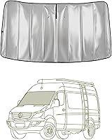Vista 24 de VanEssential Cubierta Magnética Aislante para Ventana de Oscurecimiento Total Diseñada para Puerta Corredera Mercedes-Benz NCV3 y VS30 con Marco
