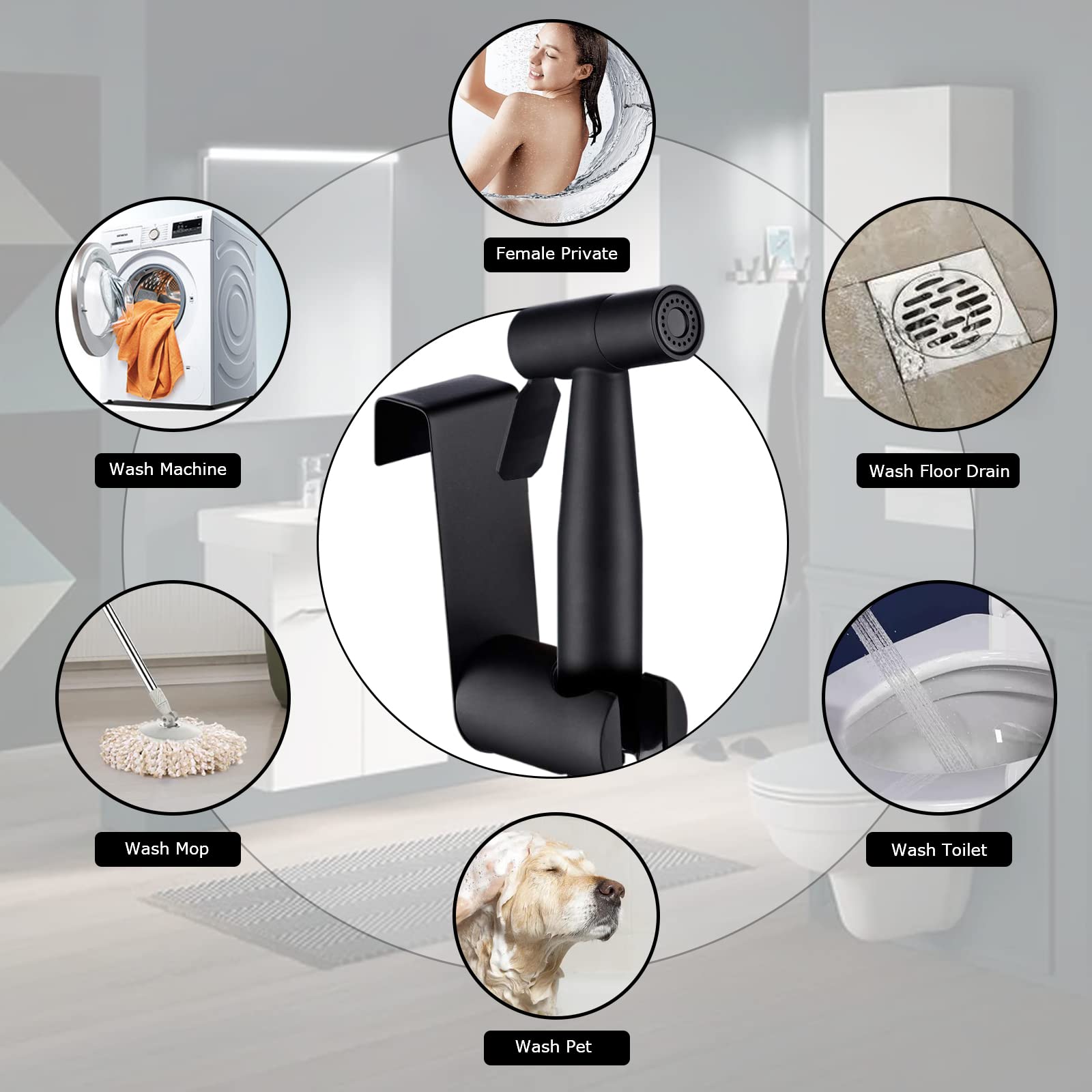 verwijderen] Bidet-wandspray-kit voor toilet, handsproeier