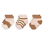L"ASSIG Kids Sports Socks Pack of 3/ Pink/Caramel Size 12-14