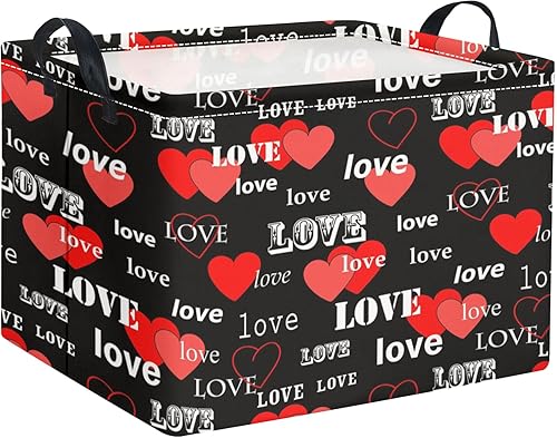 Miniatura 54 de Cesta rectangular de almacenamiento para niños con asas para el hogar, cocina, niños y niñas, lindo contenedor organizador de almacenamiento de