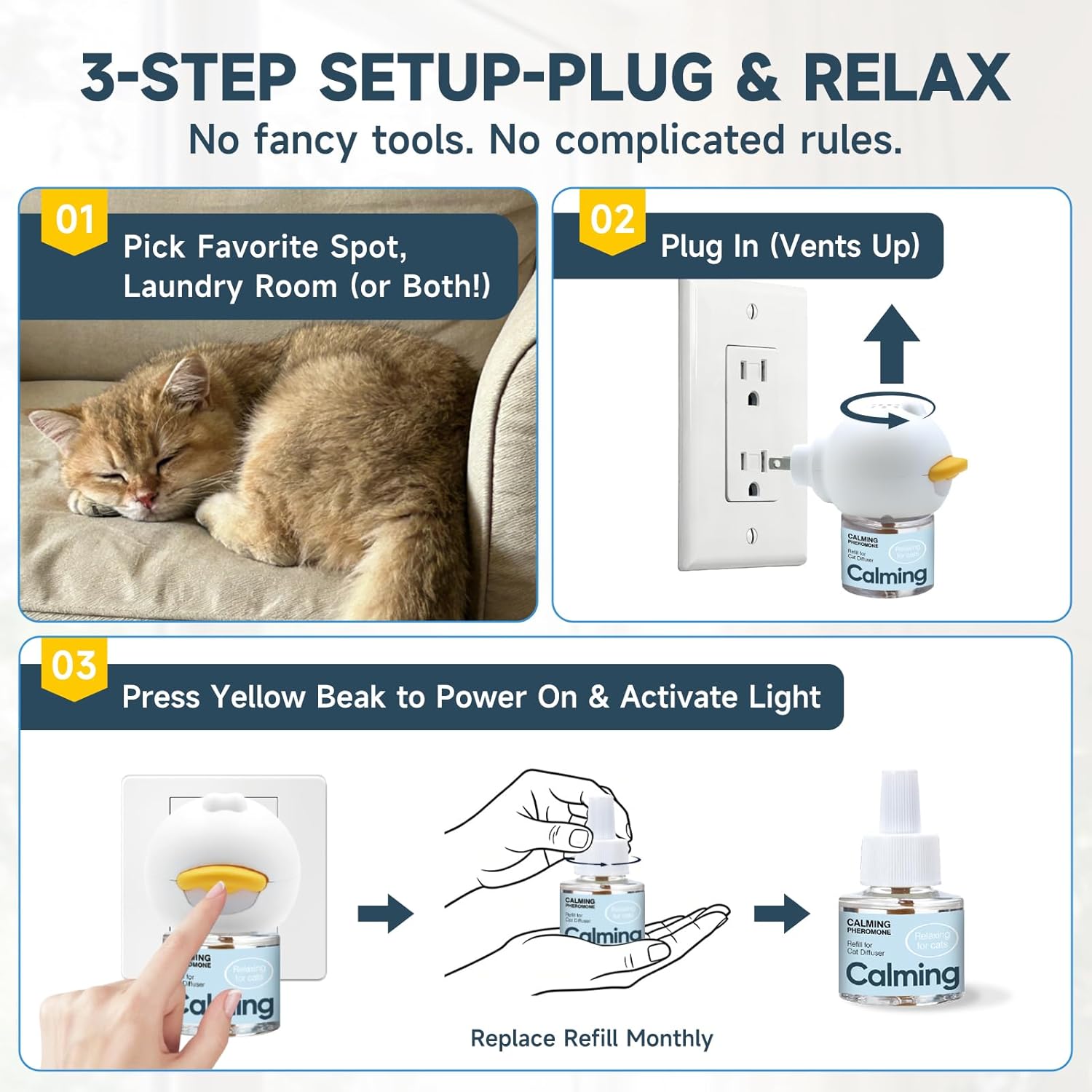 Anti Cat Pee Diffuser Calm Calming Cat Pheromone Pet Diffuser Plug In Spray Relaxer For Cats Anxiety Feromonas Calming Pheromones Relaxing Stress Diffuser Calmer With 4 Refill Peeing Cat Diffusers