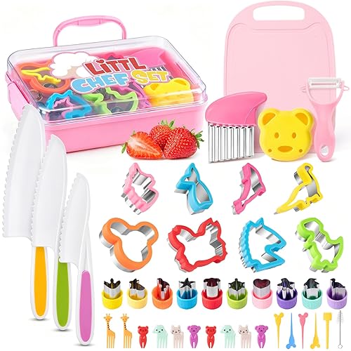 Toddler Knife Set, Kids Knife Set for Real Cooking with
