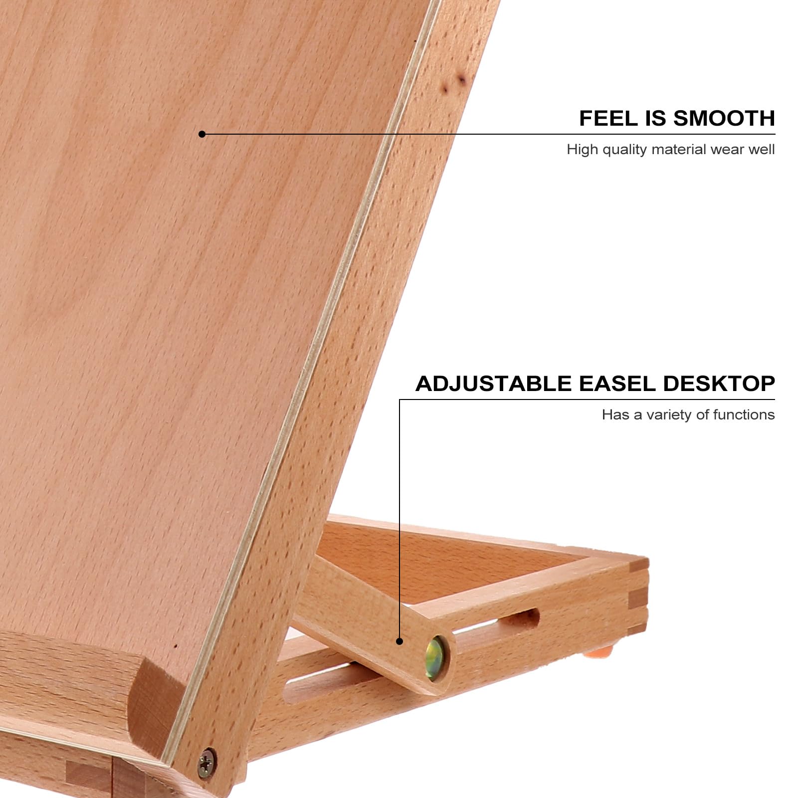 Cavalletto Leggero e Versatile da Tavolo Pieghevole in Legno per Disegno e Schizzi Design e Compatto per Artisti e Studenti