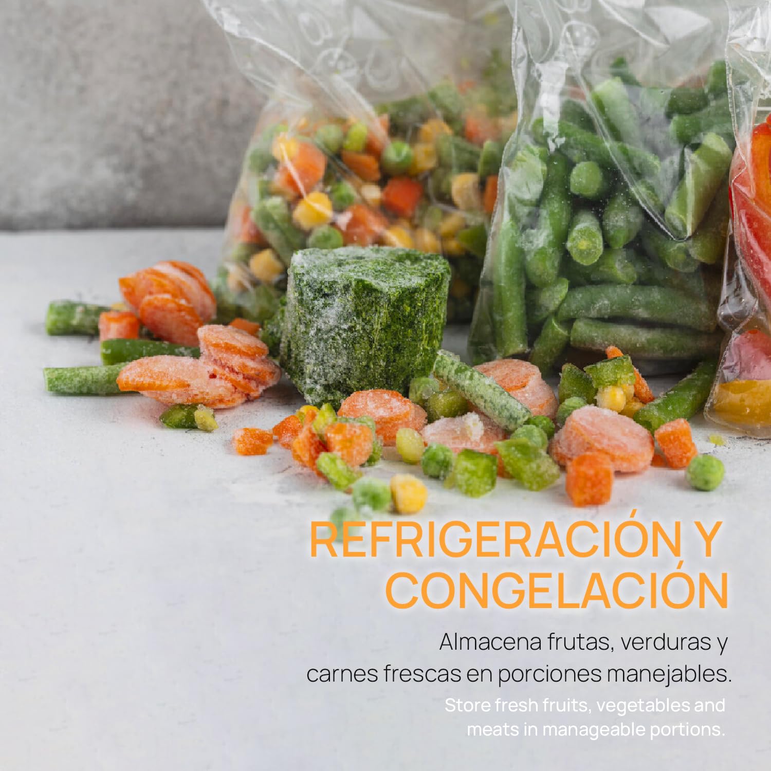 Bolsas de Plástico Transparente para Congelar Alimentos, Bolsitas con Autocierre para Cumpleaños, Regalo, Chuches, Viaje, Organizador, Envasar al Vacío, Porta Alimentos - SIDI (300x400mm, 500uds)