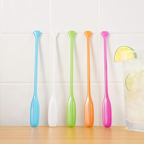 Miniatura 4 de True Palitos de remo para fiestas, paquete de 5, palitos de cóctel multicolor, accesorios de bebida