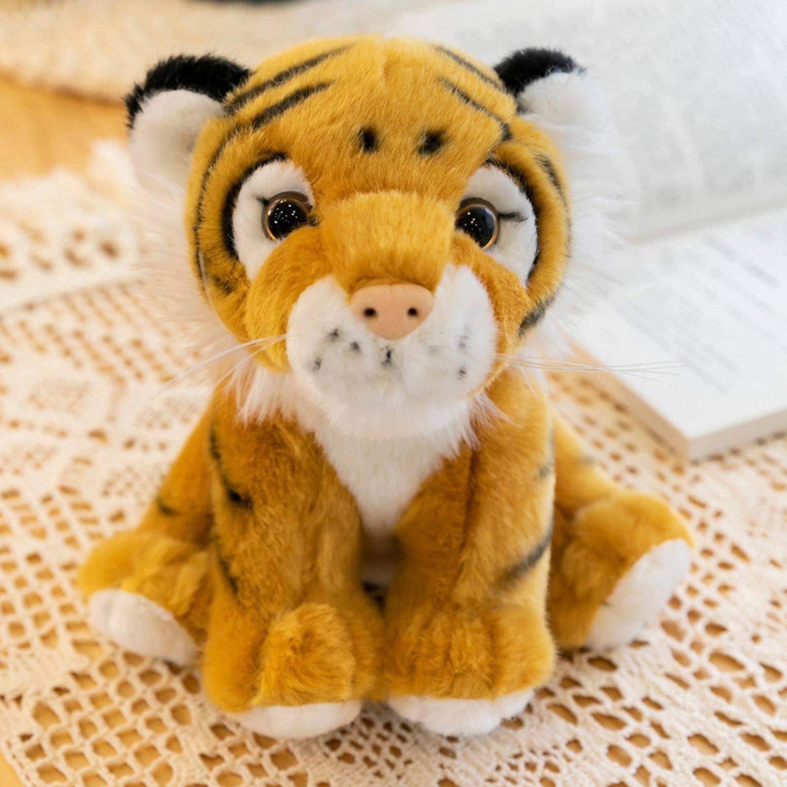 Amazon Co Jp トラのぬいぐるみ かわいい東北虎人形 白虎ぬいぐるみ 子供のクリスマス装飾誕生日プレゼント ホーム キッチン