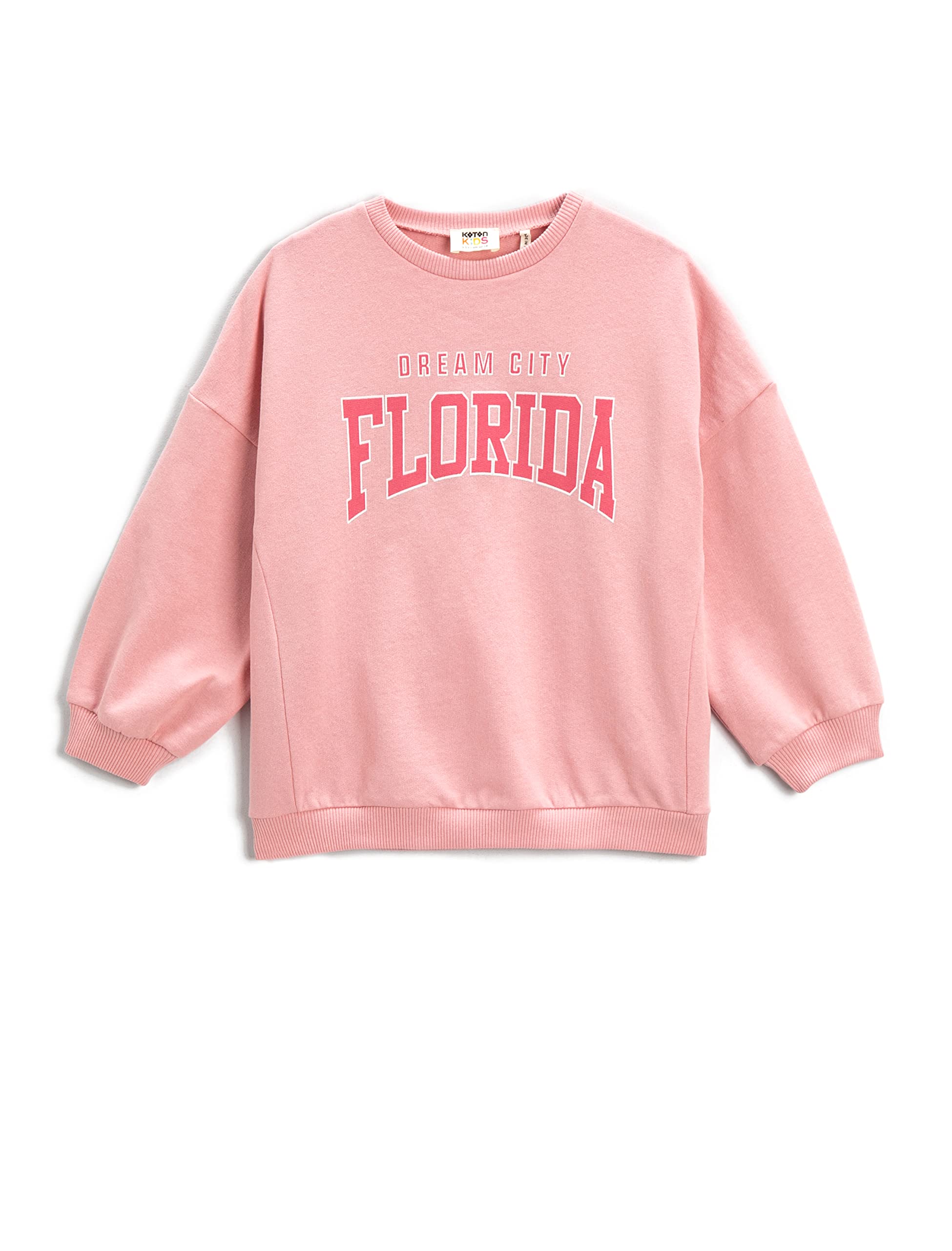 Sweatshirt Uzun Kollu Baskılı Bisiklet Yaka