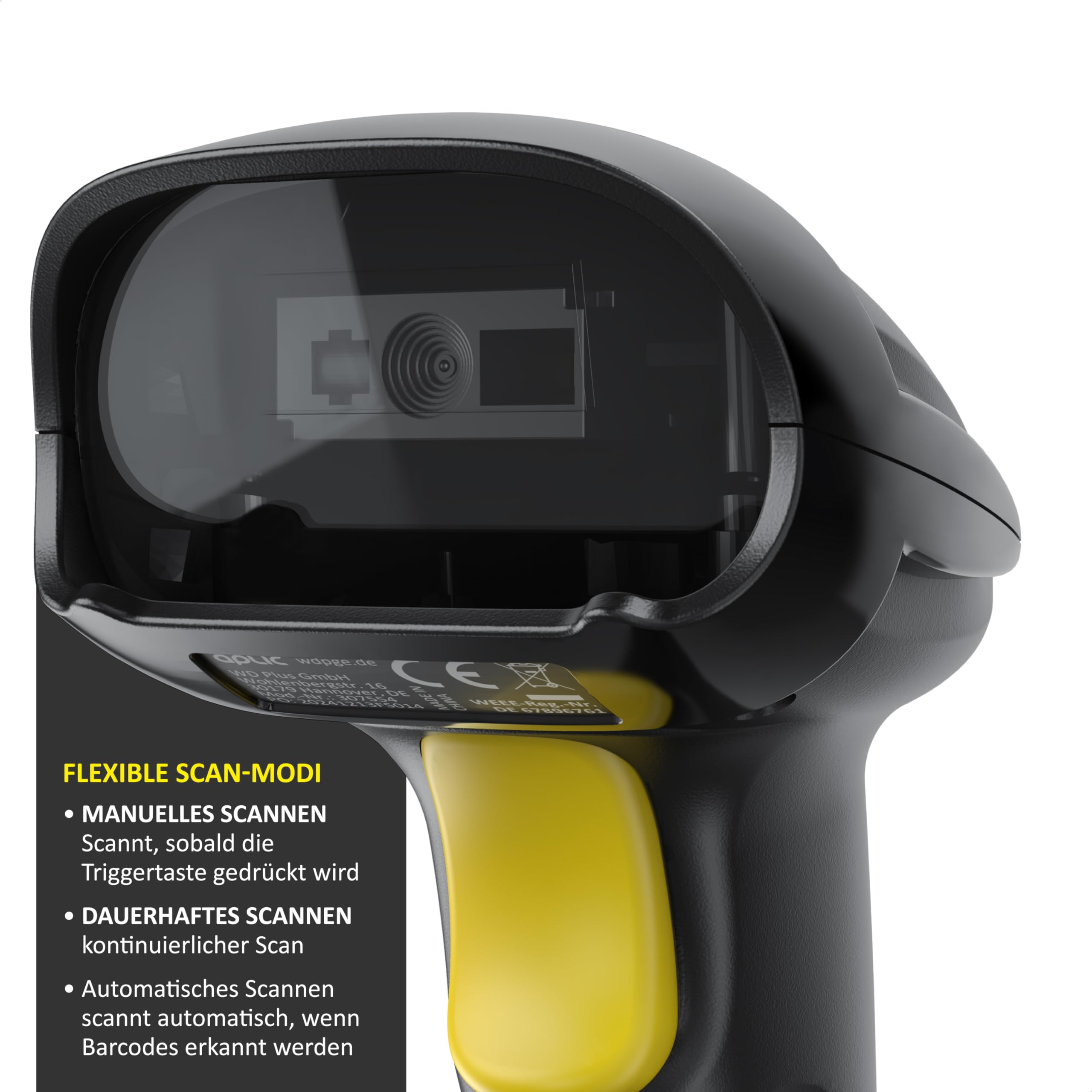 CSL Barcode Scanner 1D 2D QR kabelgebunden Single Multi Scan Bildschirm scannen inklusive Halterung