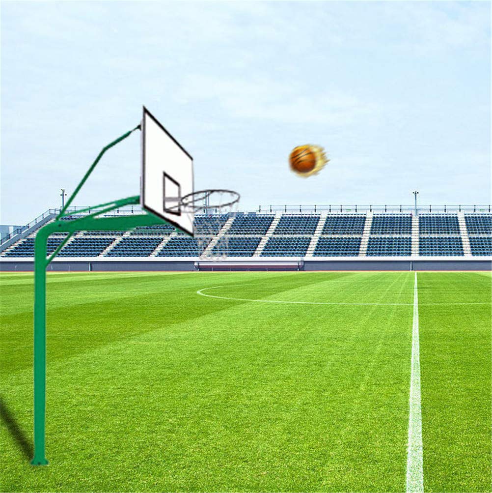 Basketballnetz mit Stahlkette, 12 Verschlussreifen, zweifarbiges Metall, Basketballnetz