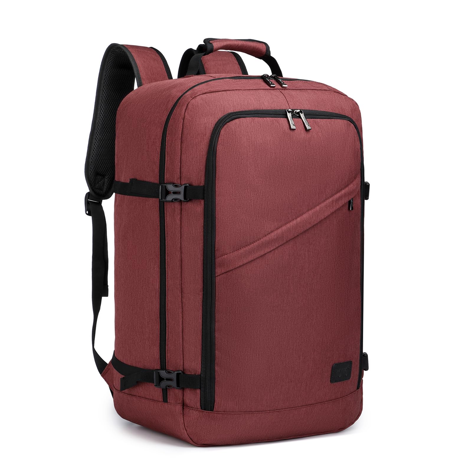 Kono Mochila Cabina 55x35x20cm Bolsa de Viaje Grande Bandolera Portátil 38L (Rojo)
