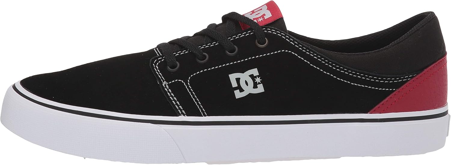 DC Men's Trase Sd Skate Shoe 10 Black/Red/Grey