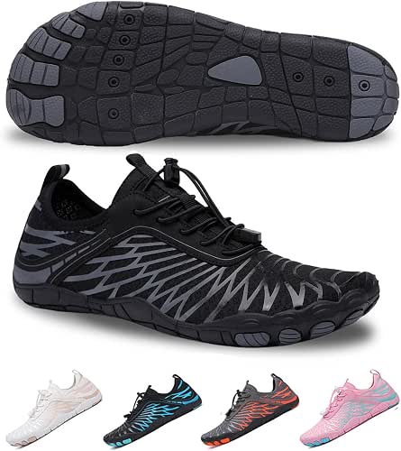 SIOSNETA Hike Barefoot Shoes for Women Men, Breathable Non-Slip Athletic