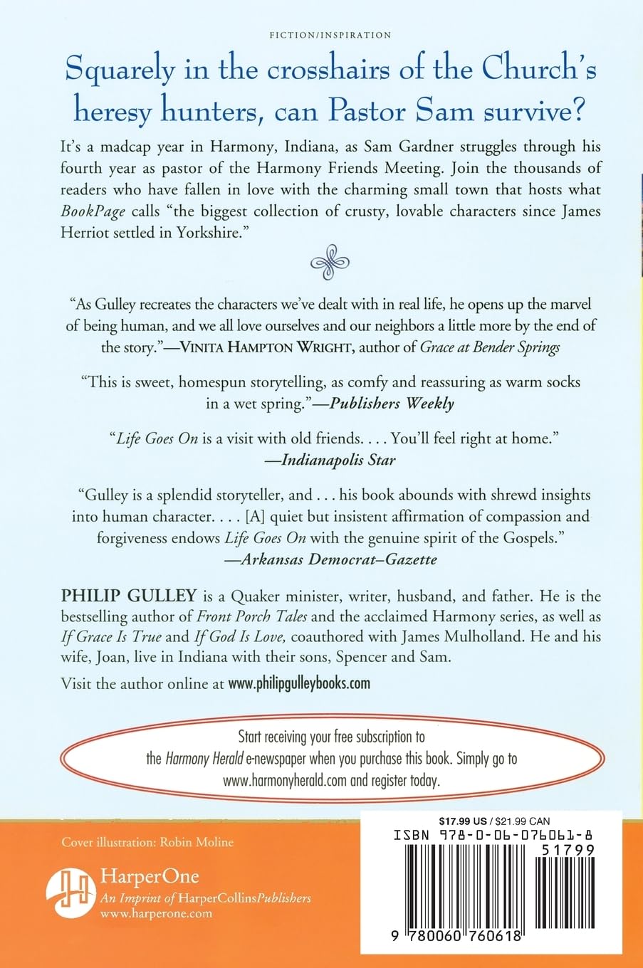Life Goes On: A Charming Small Town Story of a Pastor and His Lovable Community (A Harmony Novel, 13)