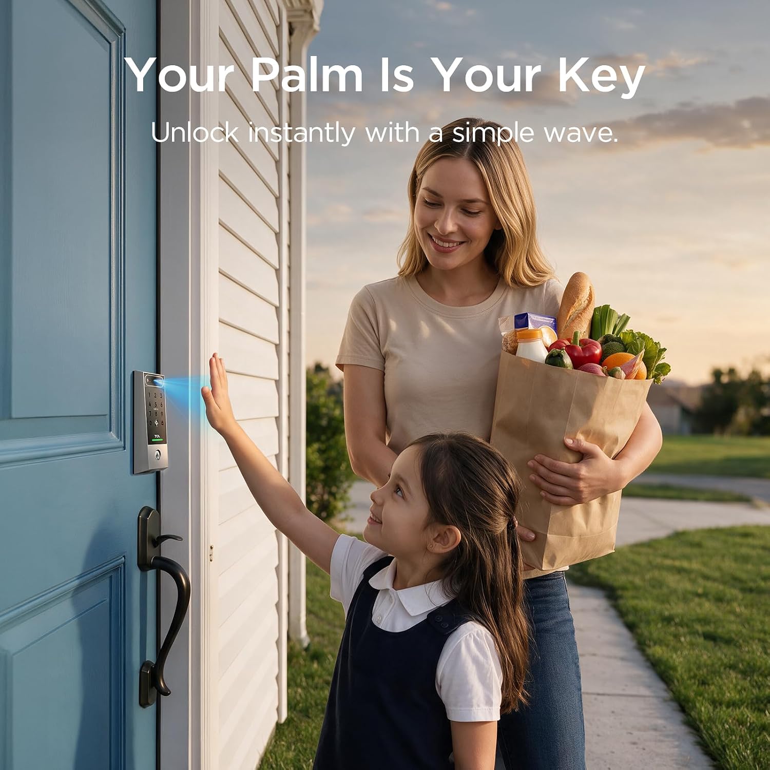 TCL Smart Lock, Palm Vein Keyless Entry Deadbolt with Matter Over Thread 3 710UtdrKklL. AC SL1500