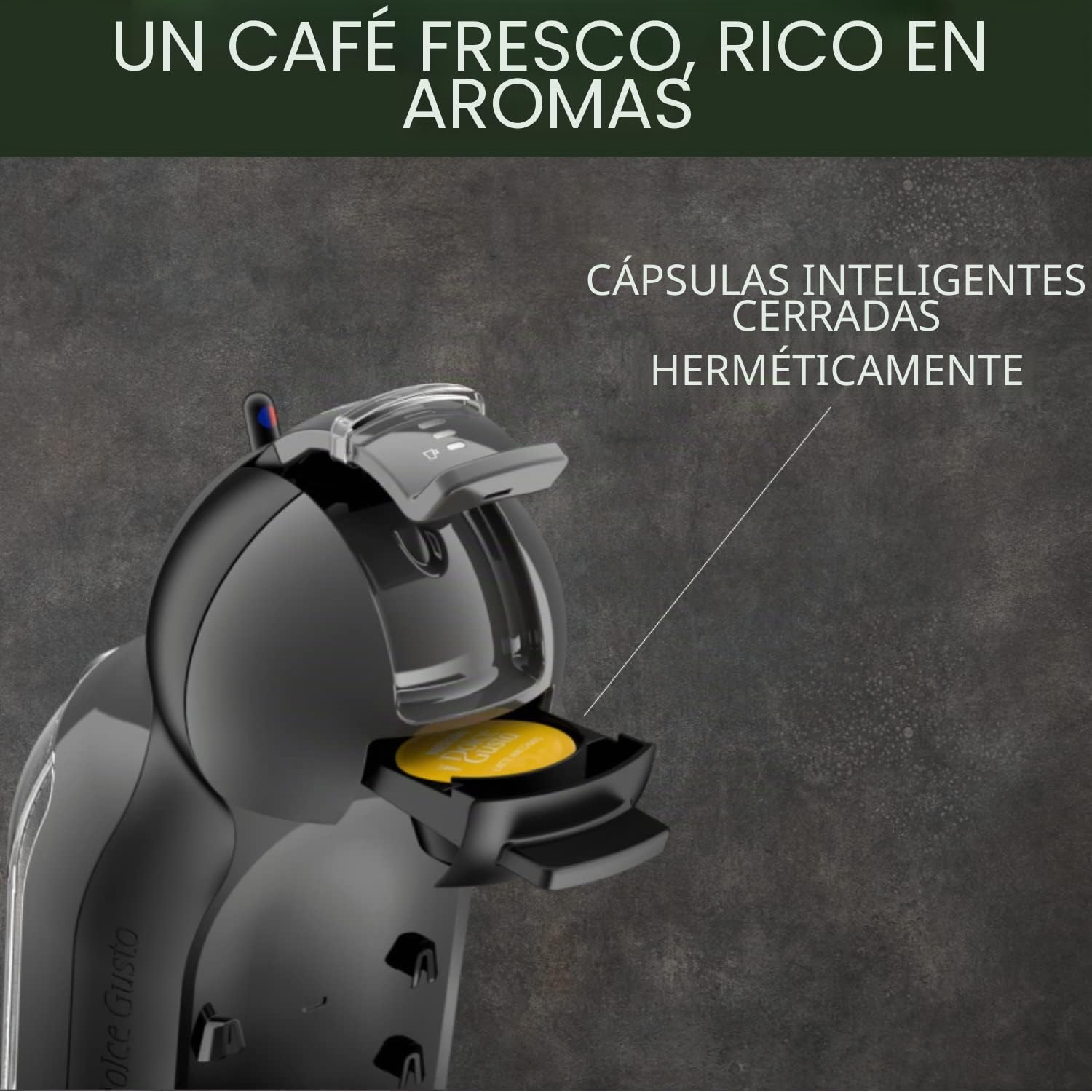 Krups Nescafé Dolce Gusto Mini Me, negro/gris, automático, calidad profesional, presión, 15 bar, gran variedad de bebidas frías y calientes YY1500FD