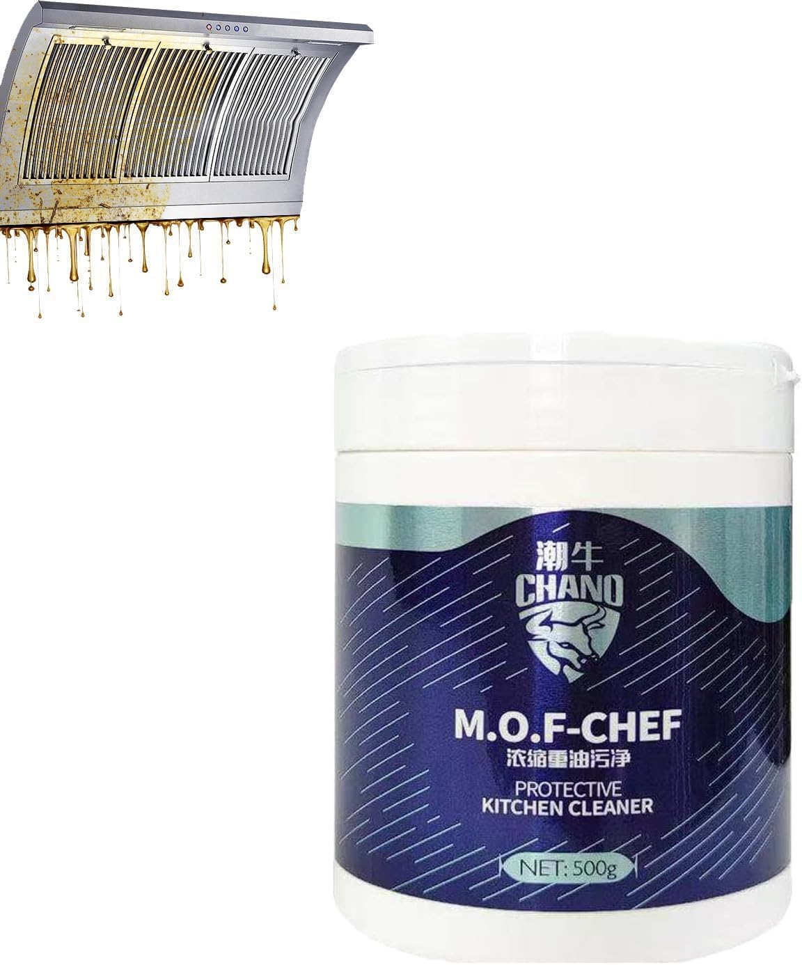 DyKay M.O.F-CHEF Protective Kitchen Cleaner, Heavy Kitchen Duty Degreaser, Mof Chef Protective Kitchen Cleaner Powder, Mof Chef Cleaner Powder Kitchen (C)