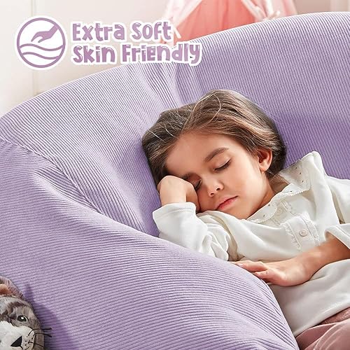 Miniatura 233 de Nobildonna - Funda para silla de puf (relleno sin relleno) de nido de pájaro para niños y adultos. Puf extra grande para almacenamiento de animales